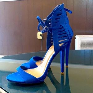 Just Fab Royal Blue Sandel Heels